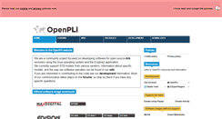 Desktop Screenshot of openpli.org